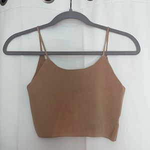 shein beige crop top 🦋